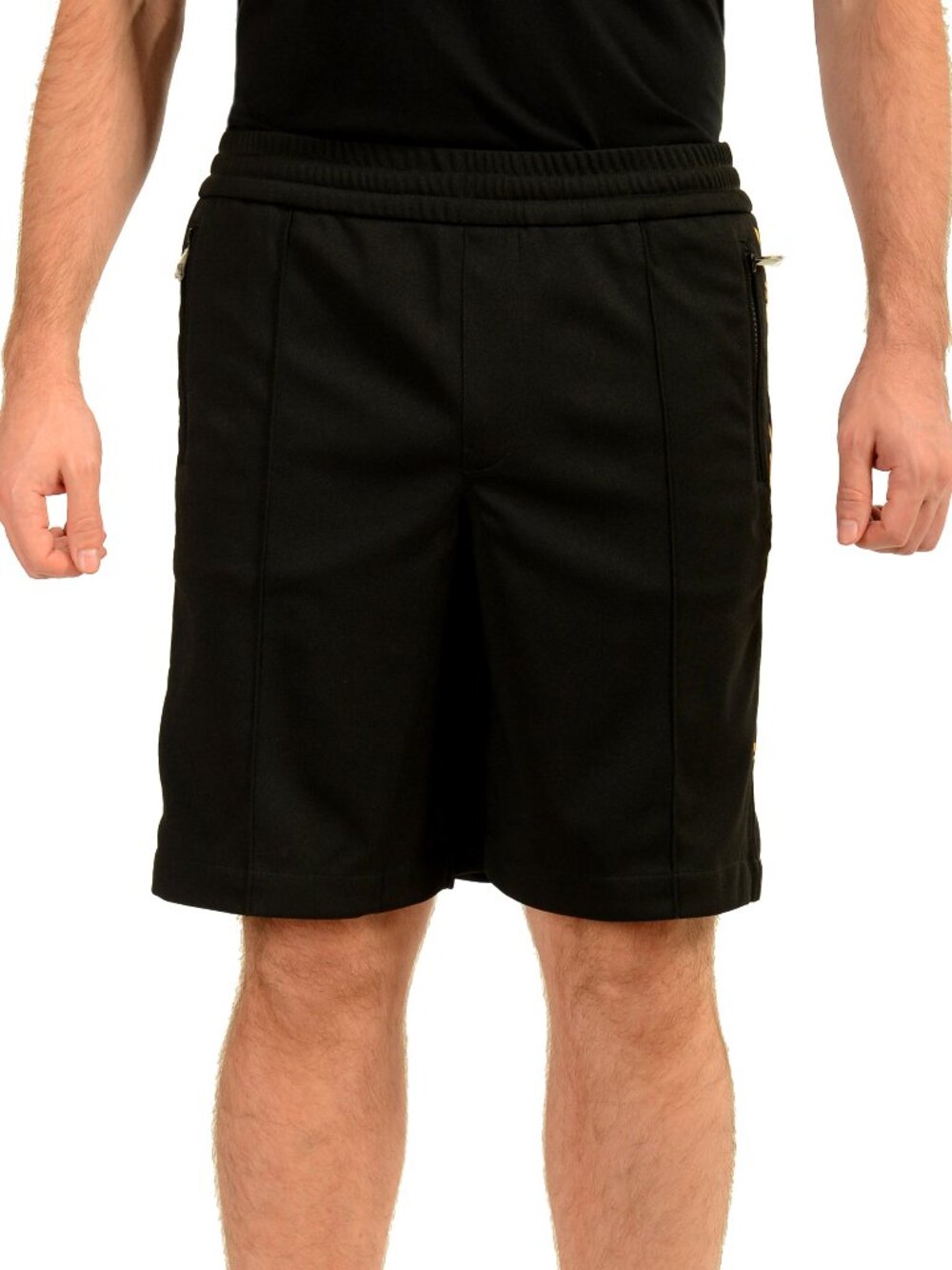 Versace Men's Black Barocco Print Sweat Shorts US XL IT 54
